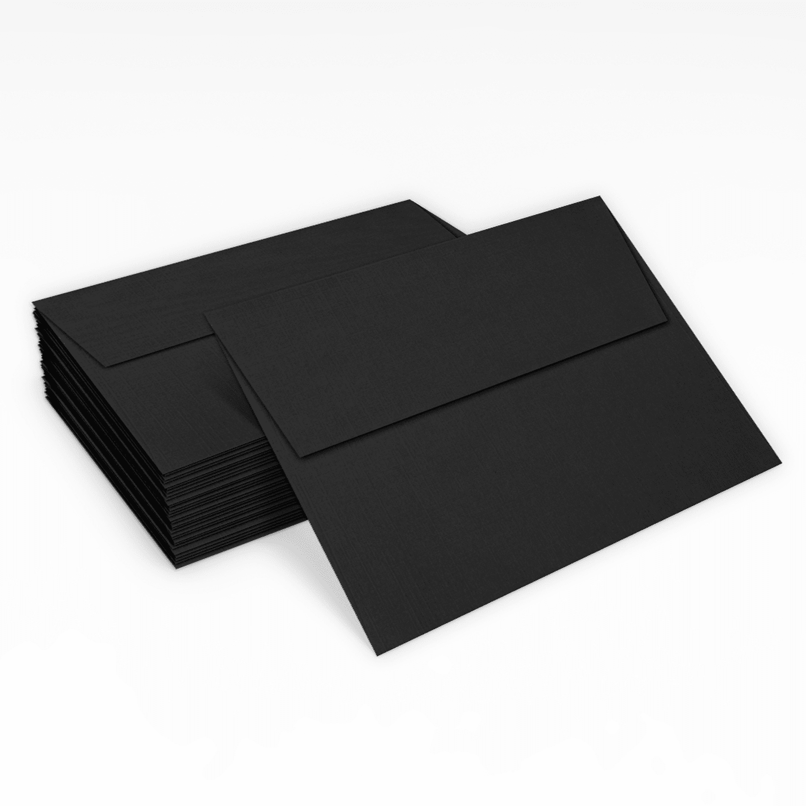 LUXPaper A7 Invitation Envelopes, 5 1/4 x 7 1/4, Black Linen, 50/Pack