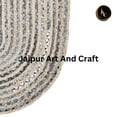 thumbnail image 6 of Jaipur Art And Craft Handmade Natural Fiber Denim Cotton Jute Area Rug Braided Reversible Carpet Rug Size - (4x6 Sq Feet), (48x72 Inches), (120x180 CM), 6 of 7