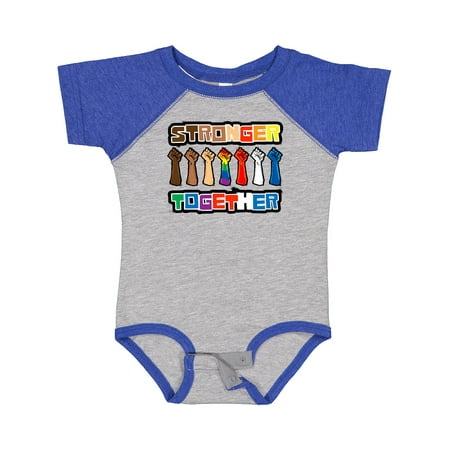 

Inktastic Stronger Together with Pride Large Gift Baby Boy or Baby Girl Bodysuit