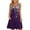 Purple, variant on Coerni Kids Girls Floral Sleeveless Dress Scoop Neck Elegant Sundress Flowy A Line Dresses Flower Print Knee Length Dress