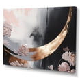 thumbnail image 2 of Designart "Rose Gold Unveiling Reverie II" Abstract Floral Wall Art For Kitchen, 2 of 5