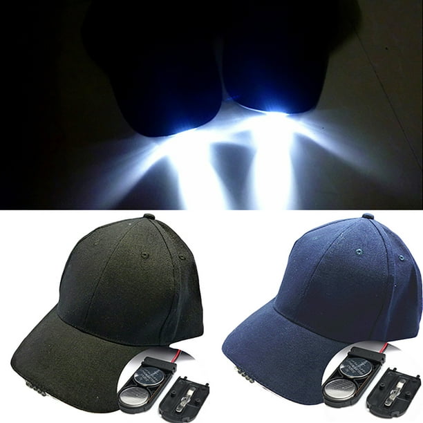 Hat Bright Hands Free with Battery Fishing LED Cap for Running