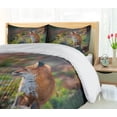 thumbnail image 5 of Ambesonne Fox Duvet Cover Set, Young Wild Fox in Woodland, 2-Calking, Pale Brown White Green, 5 of 7
