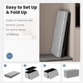 thumbnail image 4 of Demi Bonn 30 Inch Foldable Storage Bench, Heavy Duty Load-Bearing, Entryway, Balcony & Outdoor, Silver, 4 of 8