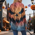 thumbnail image 6 of Towmus Women's Novelty Print Lady Lightweight Cardigan Sweaters Long Sleeve Open Front Cardigans Coat with Pockets with Pocket, 6 of 6