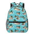 thumbnail image 1 of Fotbe Mallard Ducks Swimming In The Lake Mochila Casual con Estampado para Escuela, Viajes y Actividades al Aire Libre - Duradera, Ligera y Cómoda, 1 of 5