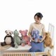 thumbnail image 2 of Plush Doll Cartoon Animal Doll Dinosaur Pig Elephant Bear Panda Plush Toy Childrens Gift Banmo, 2 of 5