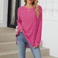 thumbnail image 4 of fatyb Women's Fall Winter Tunic Tops Basic Knit Long Sleeve Soft Sweater Lightweight Pullover Shirts, 4 of 7