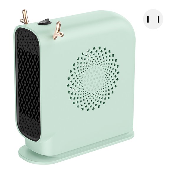 Calentador eléctrico para espacios, calentador eléctrico portátil versátil de calentamiento rápido para suministros de invierno para el hogar y la Oficina, enchufe verde de EE. UU. de 110V