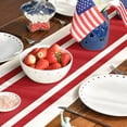thumbnail image 6 of Sm:)e Stripes Colorful Flowers Vases Stars Fireworks Patriotic America 4th of July Table Runner Decoration for Home Kitchen Holiday Party 13x72 Inch, 6 of 7