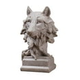thumbnail image 2 of Resin Wolf Ornament Unique Shape, Exquisite Craftsmanship Versatile Decor Desktop Ornament for Bedroom Study Office Desk Bookshelf Room Coffee Table Home Decor Collectible Gift Party Favors, 2 of 6