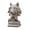 Grey, variant on Grey Wolf Resin Ornament Grey Personalized Resin Crafts Bookcase Desktop Decor For Bedroom Study Office Sturdy Resin Material Awesome Shape Wolf Figure Home Decoration