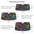 thumbnail image 5 of Neon Leaf Car Windshield Sun Shade Foldable Car Front Window Visor Heat and UV Protection 57x31.5, 5 of 8