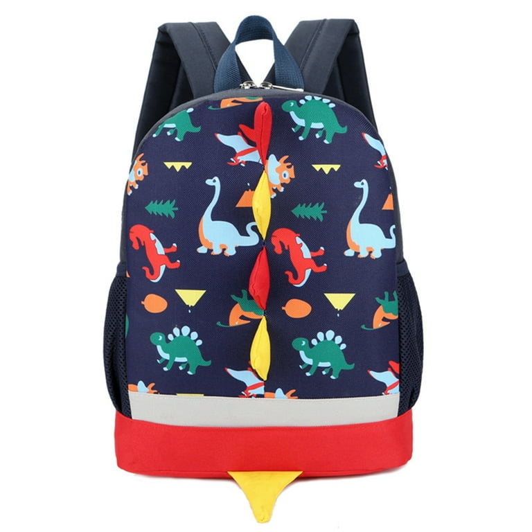 Blue Dinosaur Backpack With Tail For Kids