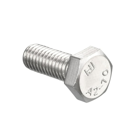 Unique Bargains M6 Thread 16mm 304 Stainless Steel Hex Head Screws Bolt 30pcs
