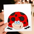 thumbnail image 7 of 3drose, Ladybug with Smiles, 6 Greeting Cards with Envelopes, 7 of 7
