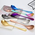 thumbnail image 3 of ENJOYW 1Pc Solid Stainless Steel Coffee Tea Cream Cocktail Stirring Spoon Cutlery Spoon, 3 of 7