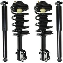 Detroit Axle - Struts Shocks for 2001-2010 PT Cruiser Complete Front Struts w/Coil Spring Rear Shock Absorbers 2002 2003 2004 2005 2006 2007 2008 2009 Replacement Ready Struts Shocks Assembly