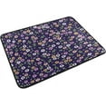 thumbnail image 3 of FREEAM Bohemian Flowers Purple Doormats Bathroom Floor Mat Lightweight Non-Slip Area Rugs Entrance Front Door Rug for Outdoor Garden Kitchen Bedroom 23.6" x 15.7", 3 of 7