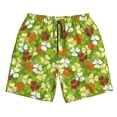 thumbnail image 3 of Uemuo St. Patrick's Day3 Pattern Men's Swim Trunks Hawaiian Beach Bathing Suit Swimsuits Beach Quick-Dry Shorts with Pockets-Large, 3 of 9