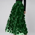 thumbnail image 2 of Bibifish Womens Skirts High Waist Polka Dot Mesh Tulle Skirt Retro A Line Big Swing Flowy Party maxi Skirts for ladies, 2 of 4