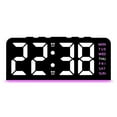 thumbnail image 1 of New Digital LED Alarm Clock Desktop Table Clock Night Light with Time Temperature Display Backlight Snooze Clock Modern Decor, 1 of 7
