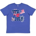 thumbnail image 3 of Inktastic 4th of July with Fireworks American Flag and Rocket Youth T-Shirt, 3 of 5