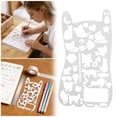 thumbnail image 2 of Journaling Ruler For Scrapbooking Planning Notebook With Geometric Shapes Stencils And Functional Design For Arts And Craft Projects, 2 of 5