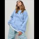 thumbnail image 5 of Sudaderas de Mujer con Cuello Redondo, Forro , Suéteres Oversize, Otoño 2025, Blusas Bonitas, Ropa Preppy Estilo-M XXL, 5 of 8
