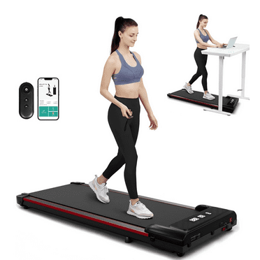 COMHOMA 2.5HP Walking Pad, 300lb Under Desk Treadmill for Workouts, 40*16 Walking Area, 2-in-1 Portable Electric Treadmill with Remote Control & LED Display for Home Office