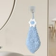 thumbnail image 4 of Eggss Flower Flower Hanging Chenille Hand Towel For Household Children And Adults, 4 of 4