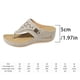 thumbnail image 2 of Mujeres Sandalias ortopédicas Sandalias huecas de verano Sandalias de cuña informales transpirables No Slip gruesas zapatillas de playa para viajes al aire libre, 2 of 6