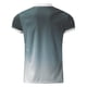 thumbnail image 4 of Camisas Oversize Hombre Camisa de manga corta con cuello vuelto y cremallera con estampado degradado informal de verano para hombre (Grey, XXL), 4 of 5