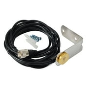 HYS 3/8" to 3/4" Hole Mount W/NMO Bracket L Shape Fender Mount 13ft RG-58 Coax Cable NMO to PL259