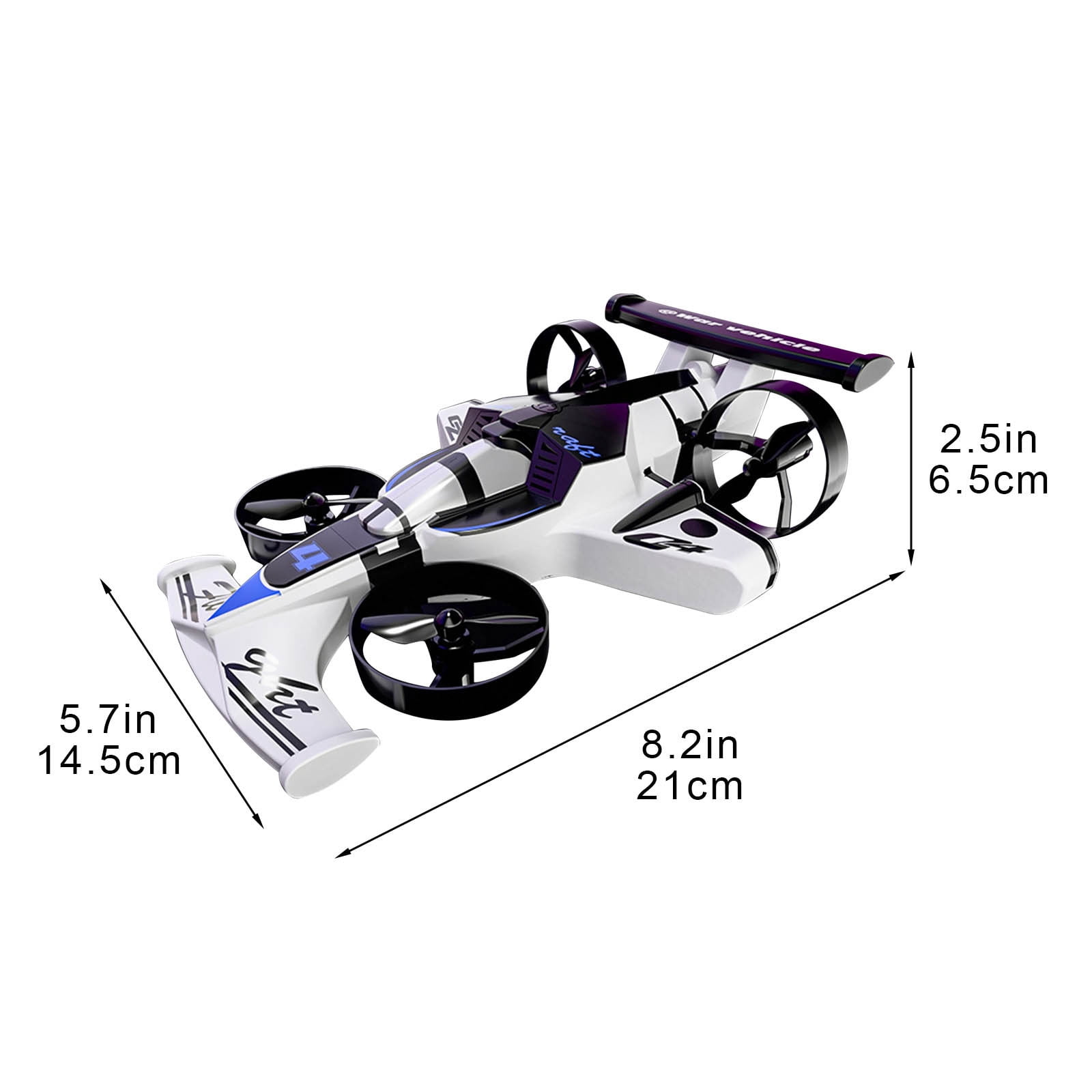 2-in-1 Air Flying RC Car, Qiopertar Under $5 Mode RC Car With Air Flying Remote Control Foam Stunt Car Sensor LED Lights Rechargeable Crash Toy For KidsAnd Adults