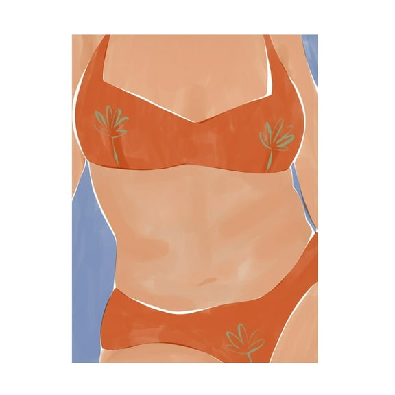 Trademark Fine Art Ivy Green Illustrations Bikini Babe Canvas Wall Art