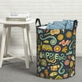 thumbnail image 5 of Picia Colorful Hippie Large Laundry Basket, Waterproof, Freestanding Laundry Hamper, Collapsible Tall Clothes Hamper with Extended Handles-Small, 5 of 8