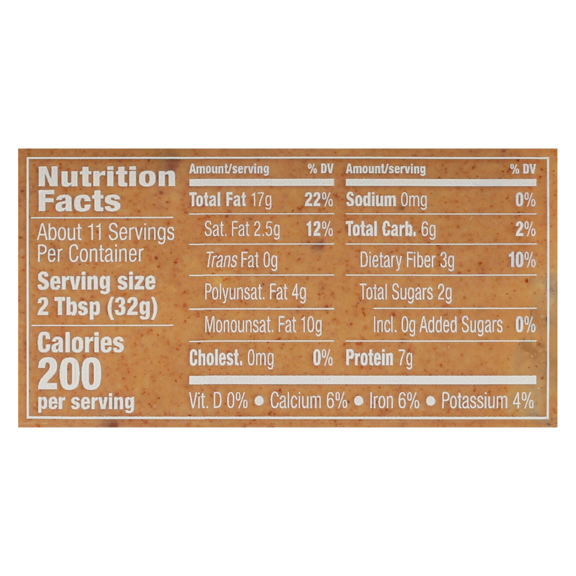 (6 pack) MaraNatha Natural No Sugar No Salt Crunchy Almond Butter, 12 oz