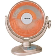Optimus H-4438 14" Adjustable Oscillating Dish Space Heater with Remote Control