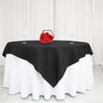 thumbnail image 2 of Efavormart 70"x70" Square Chambury Casa 100% Cotton Linen Tablecloth For Wedding Party Home Decor - Black, 2 of 8