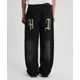 thumbnail image 3 of Pantalones de pierna ancha, rectos y holgados con estampado de grafiti de moda de estilo hip hop, pantalones casuales lavados estilo harajuku retro estilo high street y2k para uso diario, 3 of 3