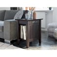 thumbnail image 2 of AFI Nantucket Table d'Appoint en Bois Massif avec Chargeur USB Ensemble de 2 Espresso, 2 of 6