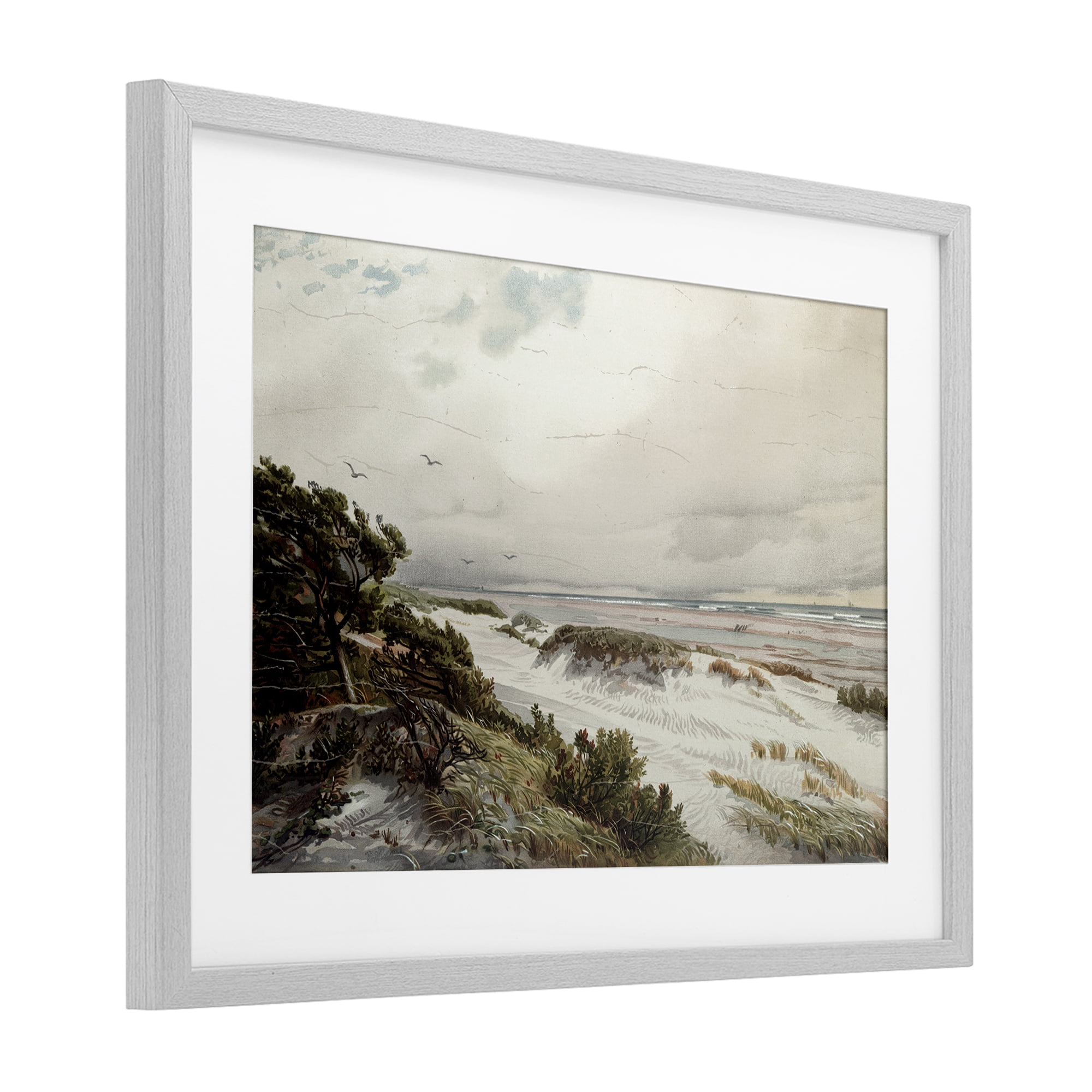 Stupell Industries Bountiful Success Beach Gray Framed Print Under Glass, design by Lula Bijoux & co.