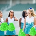 thumbnail image 4 of QZS Plastic Pompoms,Plastic Cheerleader Pompoms for Sports Squads Dancing Party,Football,Basketball Spirit Sports Stage Performance Celebration,Green.15Pcs, 4 of 6