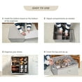 thumbnail image 7 of Closet Shoe Organizer with Adjustable Dividers,Holds 16-24 Pairs,Clear Dust-Proof Cover & Sturdy Cubby Design for Sneakers,loafers etc., 7 of 7