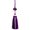 Purple, variant on YIEMEEN Double Tassels Keychain Accessory Handwoven Fringes Pendant With Ice Silk Polyester Thread For Bags And Keys