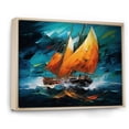 thumbnail image 2 of Designart "Fusion Boat Maritime" Transportation Floater Framed Wall Decor, 2 of 7
