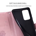 thumbnail image 3 of Galaxy S22 Wallet Case, 3D Emboss Rose Flower PU Leather Case Card Slots Flip Folio Kickstand Soft TPU Protective Women Cover for Samsung Galaxy S22 5G 6.1 inch 2022,Rosegold, 3 of 7
