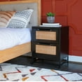 thumbnail image 2 of Powell Blair Rattan 2-Drawer Cabinet, Black, 2 of 16