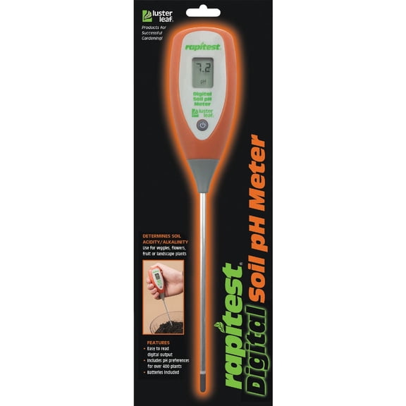 Luster Leaf 13" Economical Digital Soil Ph Meter For Soil Ph Determination Digi